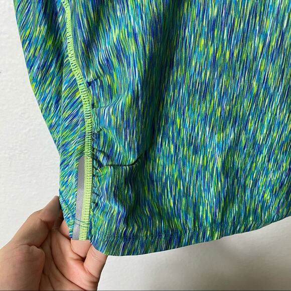 Athleta Pop Space Dye Run Green Tank Women Small - Picture 2 of 6